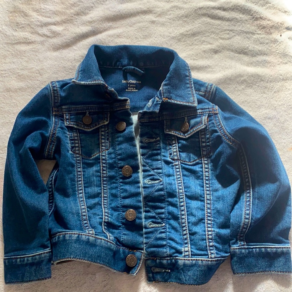 Size 2 classic Gap denim jacket. Could be boy or girl